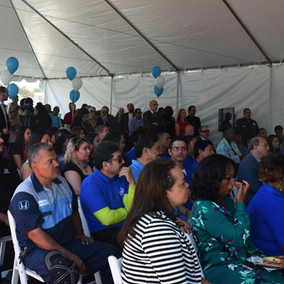 Groundbreaking Ceremony Seated Crowd Groundbreaking Ceremony Seated Crowd