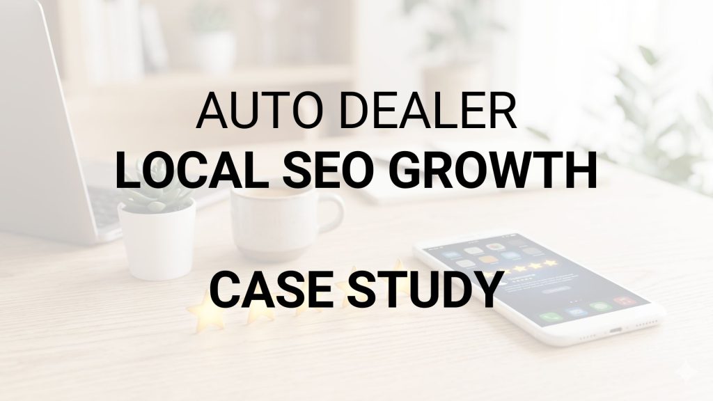 Auto Dealer Local Seo Growth