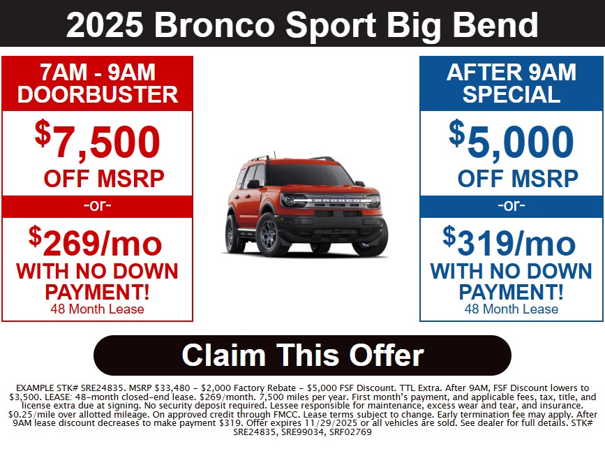 3 Bronco Sport Big Bend