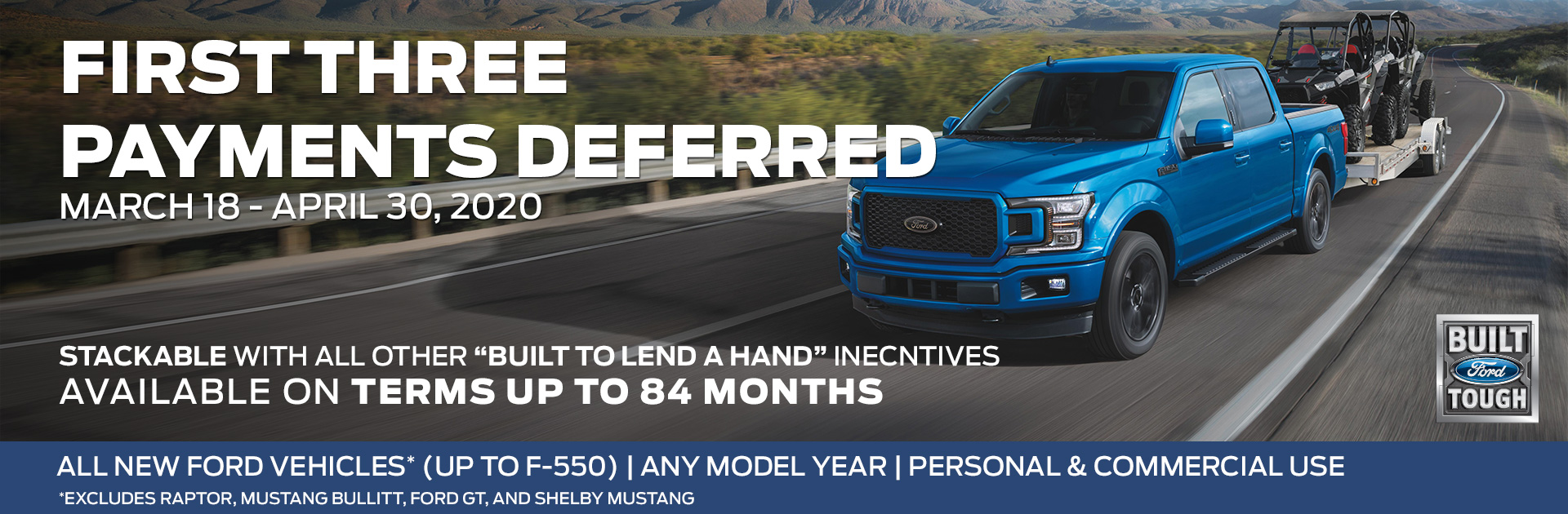 Ford Deferred Payment Offer