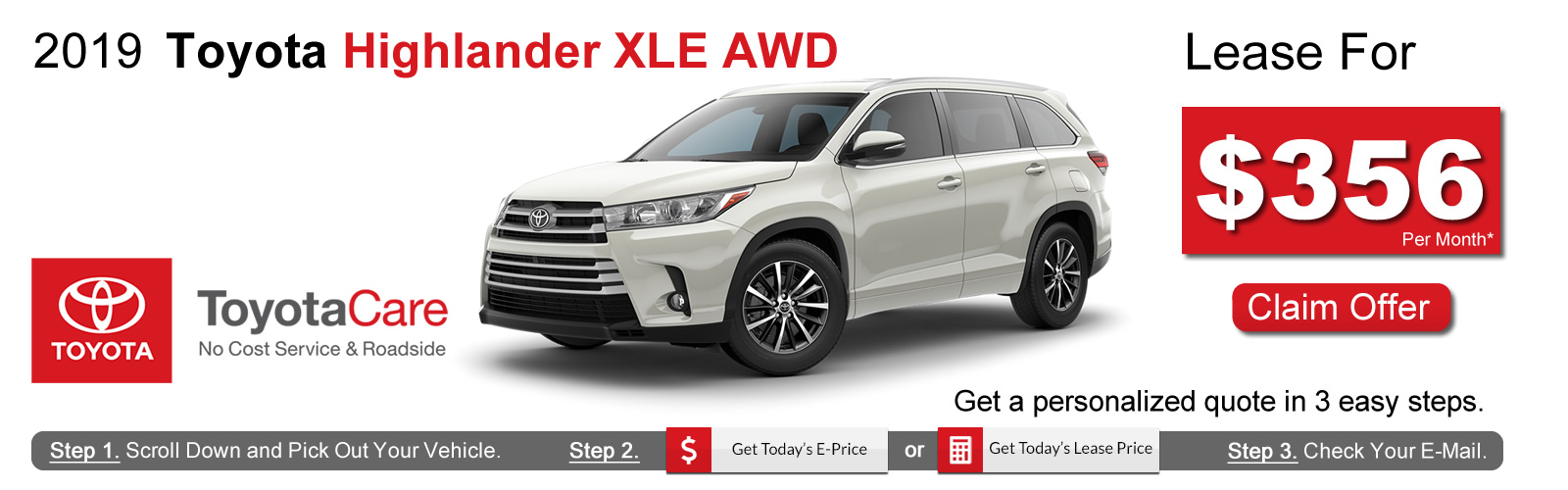 2018 Toyota Highlander Lease Deals near Boston, MA