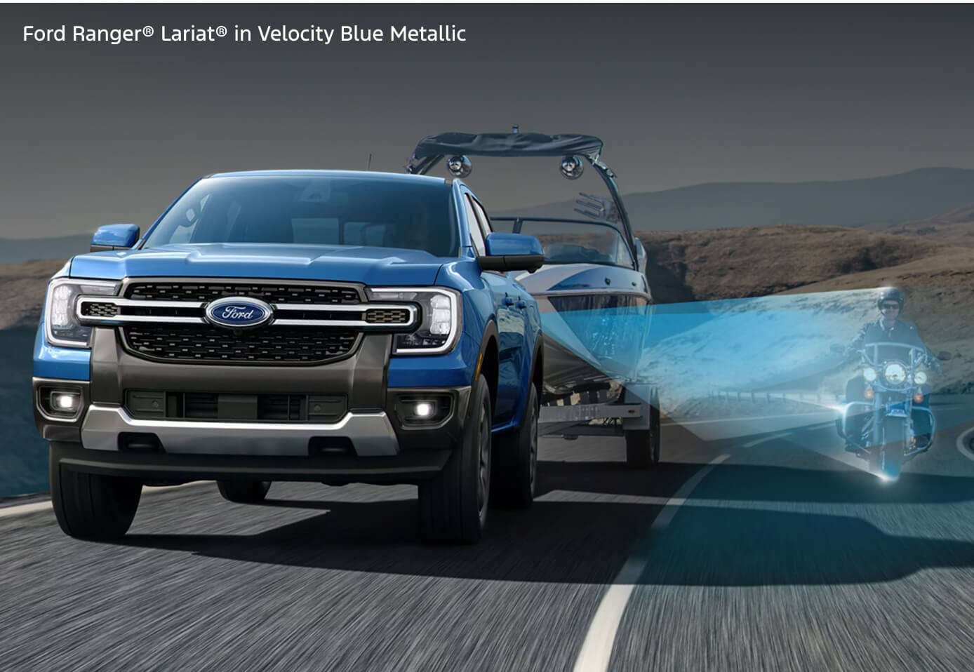 Ford Ranger Lariat in Velocity Blue Metallic