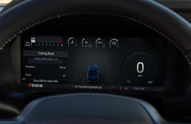 Ford F-150 Dashboard with Smart Trailer Tow Connector Information