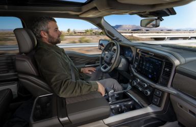 Man Using BlueCruise in 2026 Ford F-150
