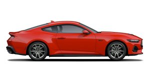 Race Red 2026 Ford Mustang on White Background