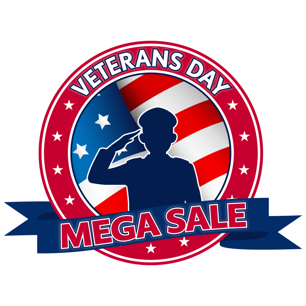 Veterans Day Mega Sale Logo 1