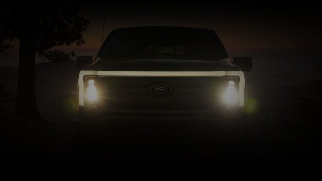 Ford F-150 Lightning Headlights in Dark Shadow