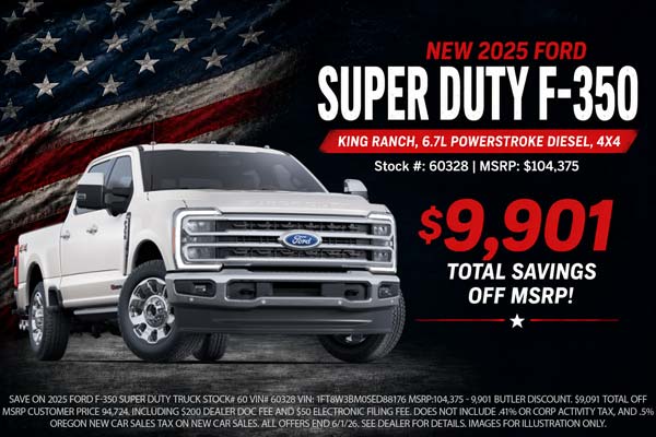 Save on Superduty at Butler Ford.