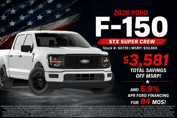 Save on F-150 at Butler Ford.