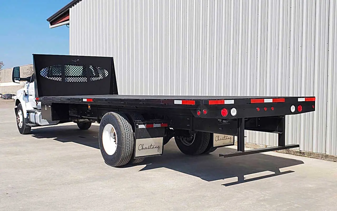 24ft Flatbed Platform Body On Ford F 750 Chassis