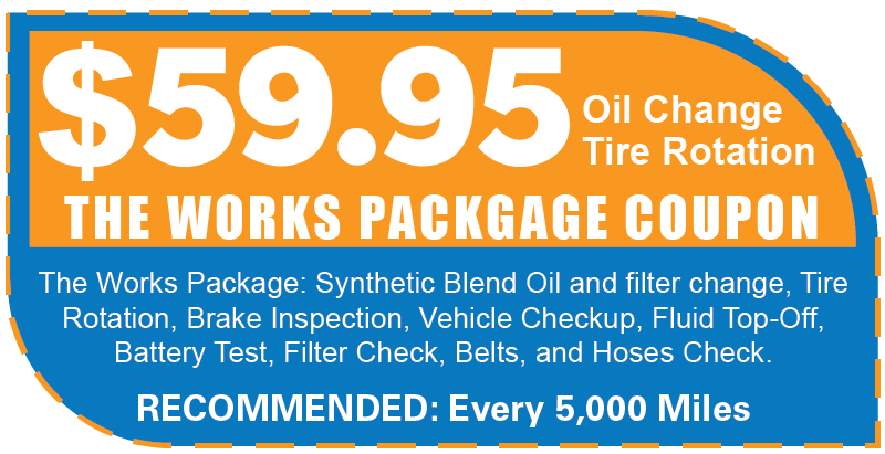 Works Package Oil Change Coupon
