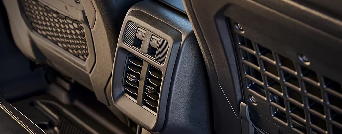 Rear seating vents in a 2025 Ford Bronco