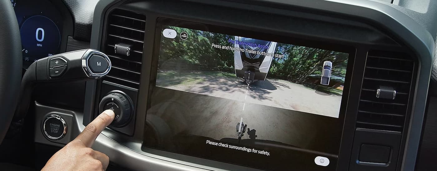 Infotainment display inside a 2025 Ford F-150 STX