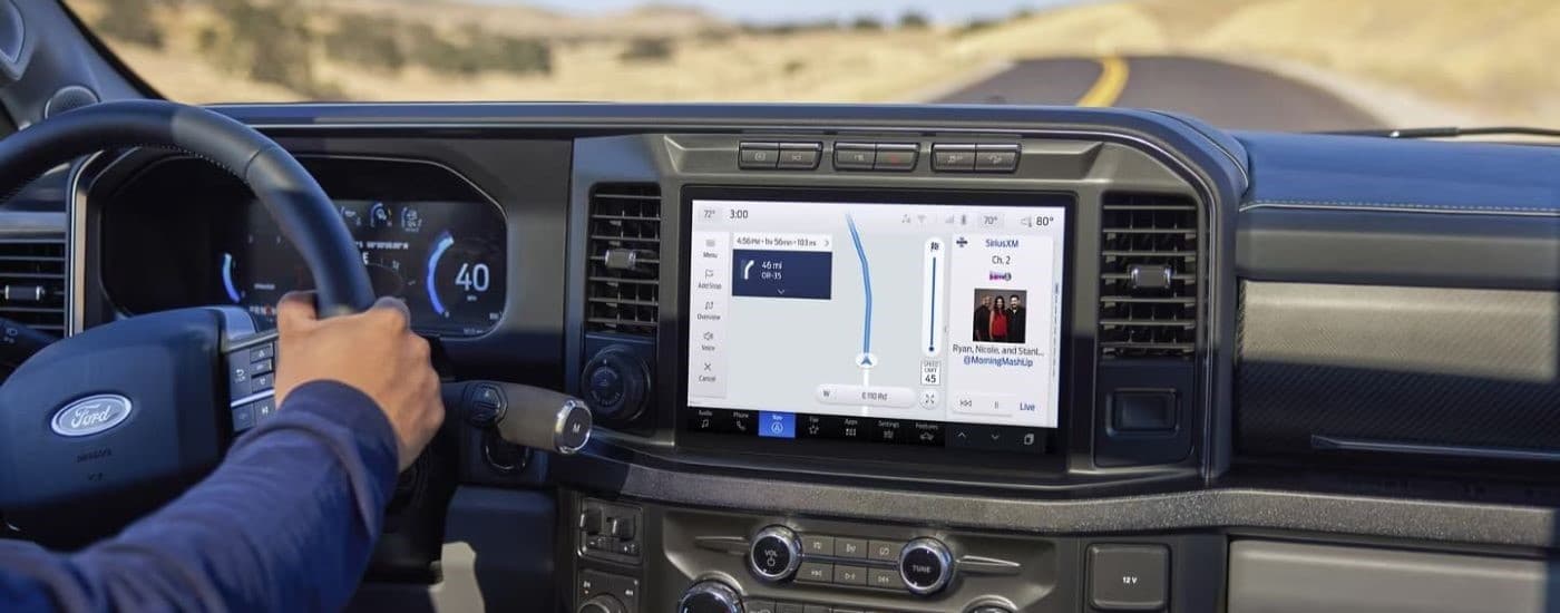 Infotainment display inside a 2025 Ford F-250