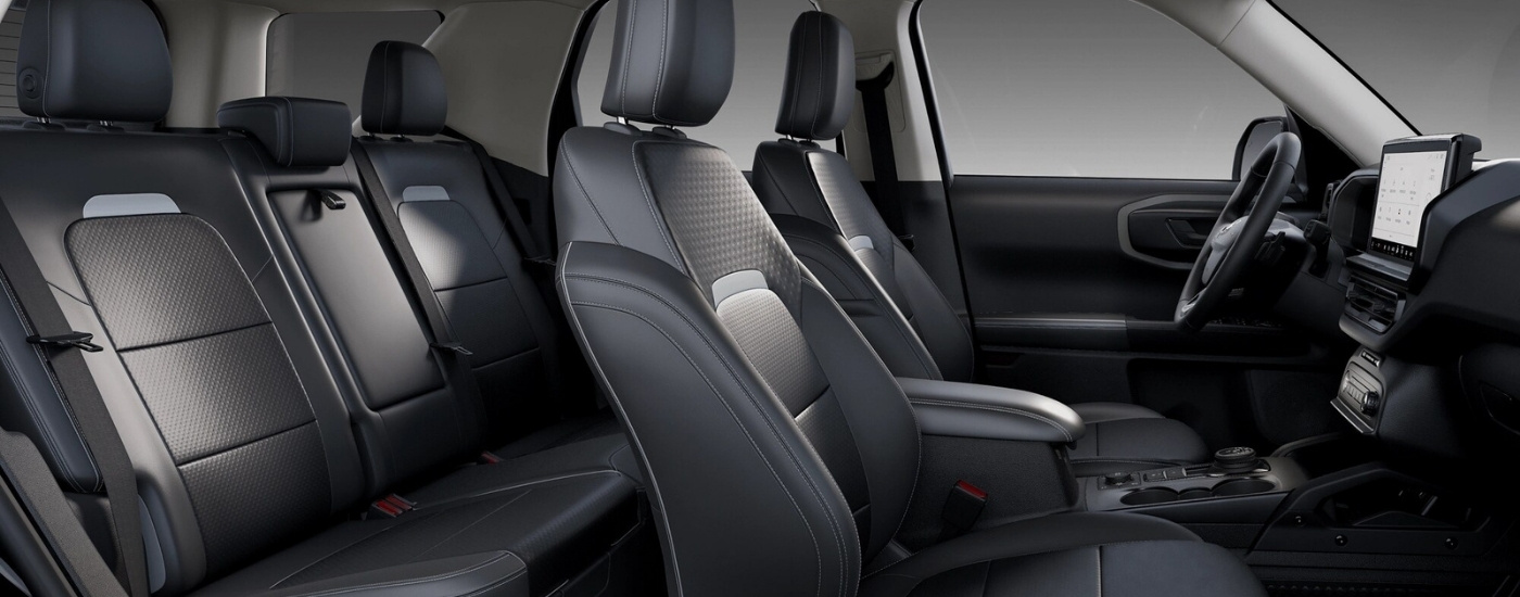 Black interior in a 2026 Ford Bronco Sport