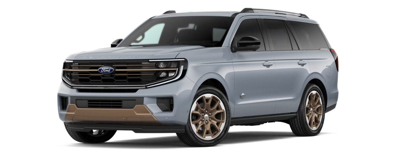 Grey 2026 Ford Expedition King Ranch angled left
