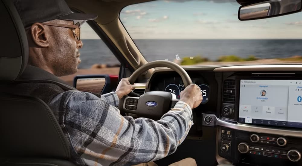 Man driving a 2026 Ford F-150