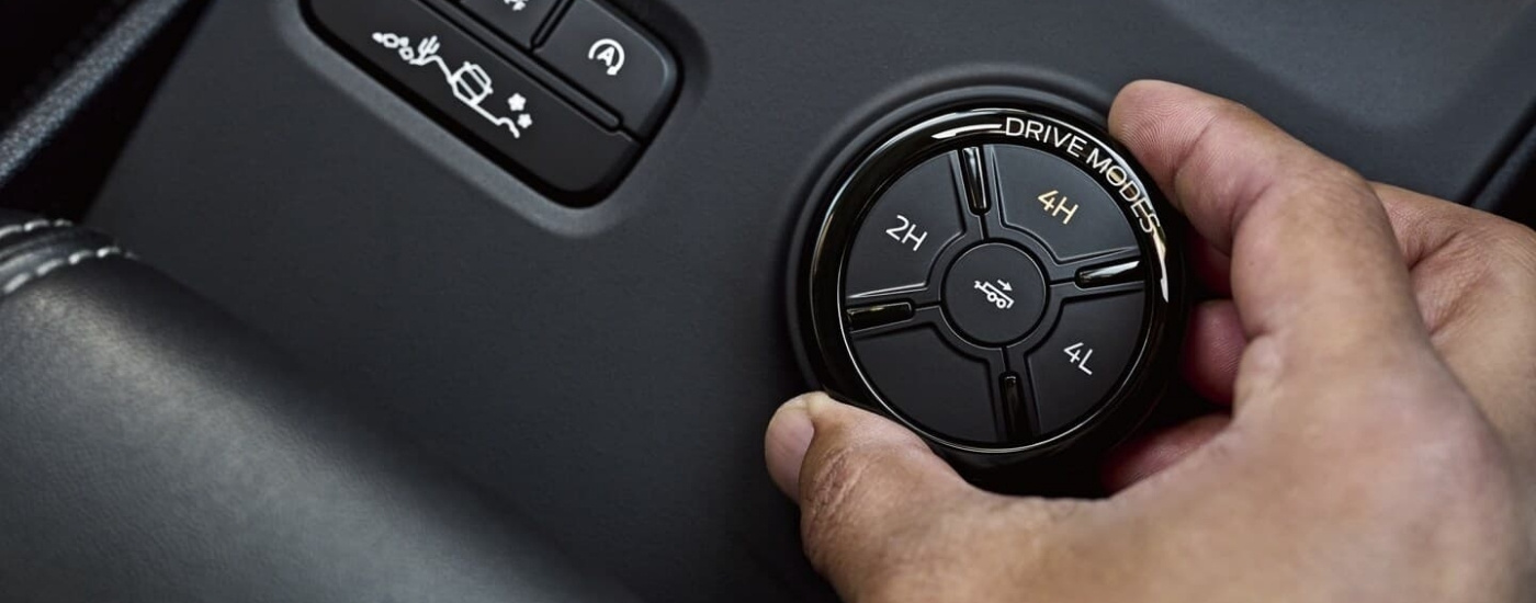 Drive mode dial in a 2026 Ford Ranger