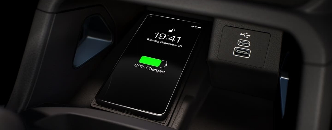 Smartphone charging in a 2026 Ford Ranger