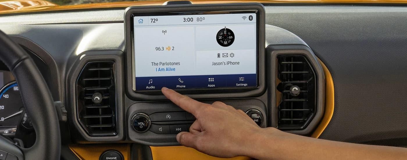 The interior of a 2025 Ford Bronco Sport for sale.
