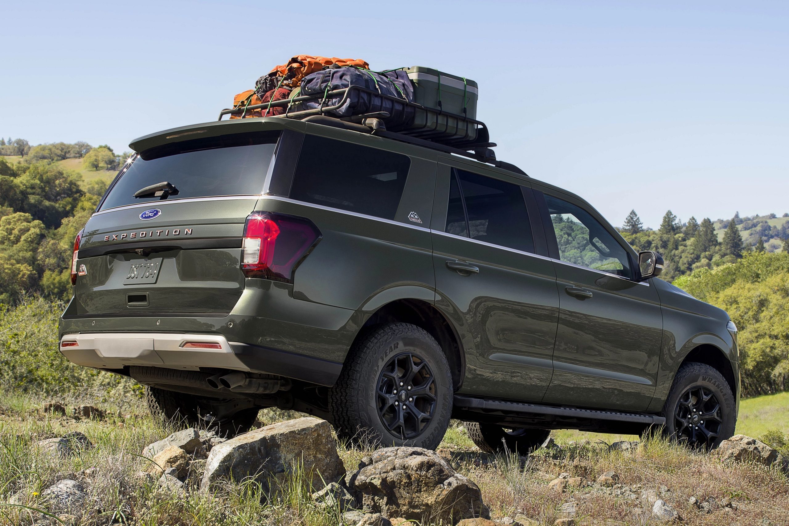 2025 Ford Expedition loaded with camping gear