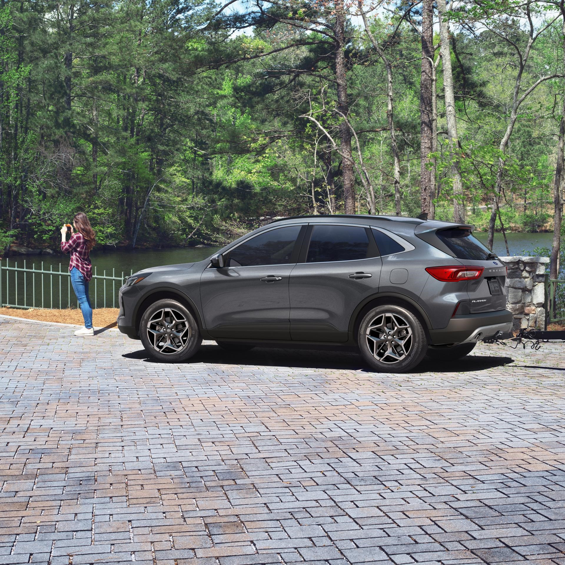 2026 Ford Escape parked beside a pond