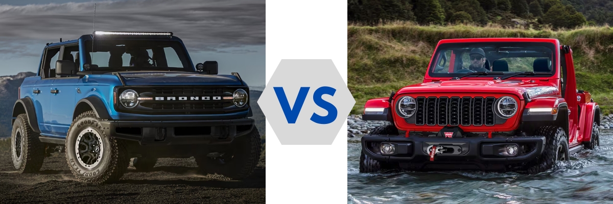 2024 Ford Bronco vs. 2024 Jeep Wrangler