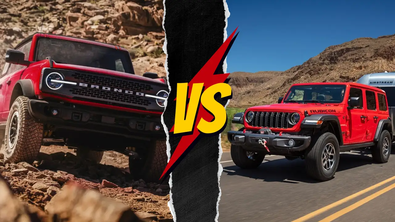 2026 Ford Bronco compared with Wrangler