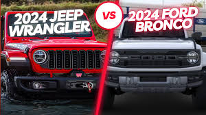 2024 Ford Bronco vs. 2024 Jeep Wrangler Comparison