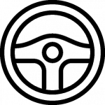 Transport Steering Wheel Icon