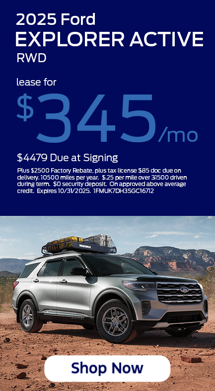 10 25 Explorer Lease Special