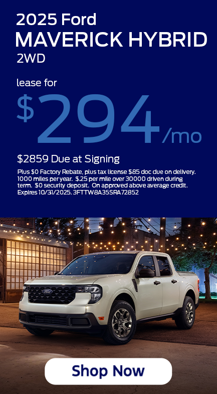 10 25 Maverick Lease Special