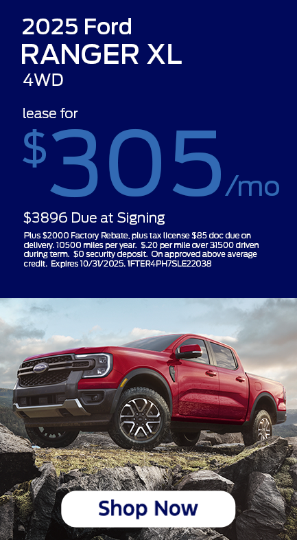 10 25 Ranger Lease Special