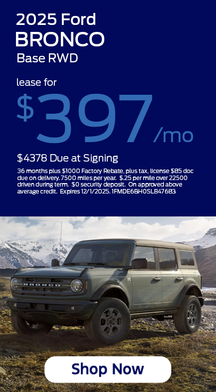 11 25 Bronco Lease Special
