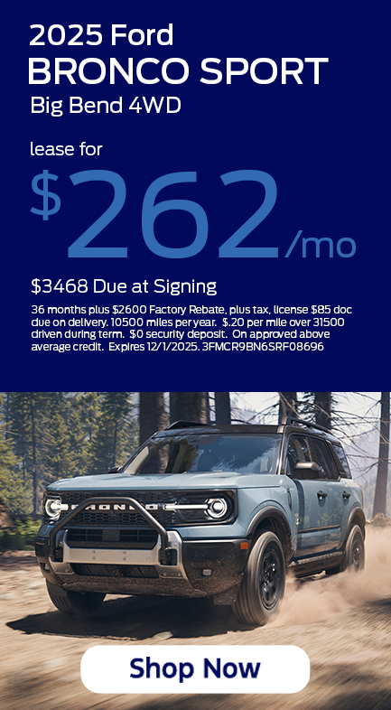 11 25 Bronco Sport Lease Special