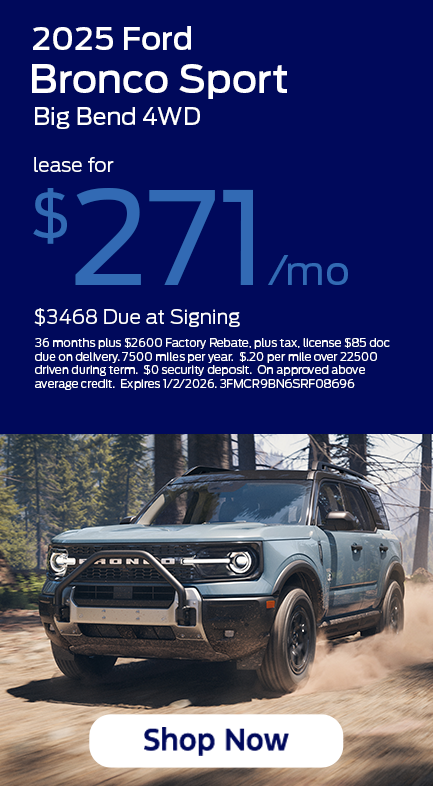 12 19 Bronco Sport Lease Special
