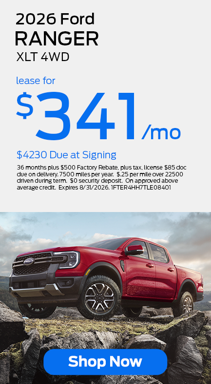 26 Summer Sales Ranger Lease