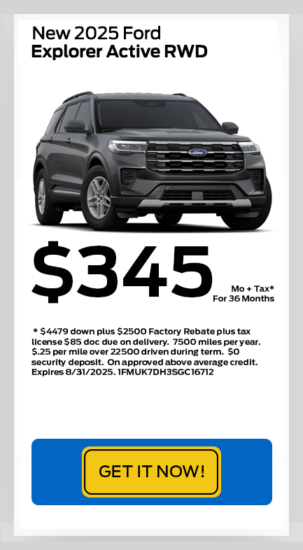 August 2025 Explorer Lease Special