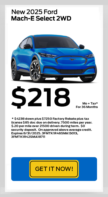 August 2025 Mach E Select Lease Special