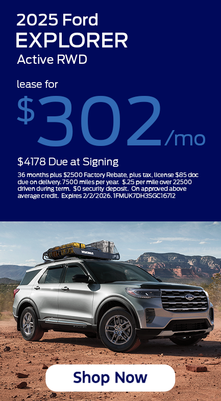 January 26 Explorer Lease Special