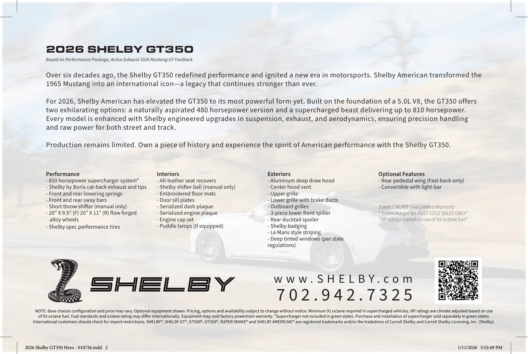 2026 Shelby Gt350 Herocard 2
