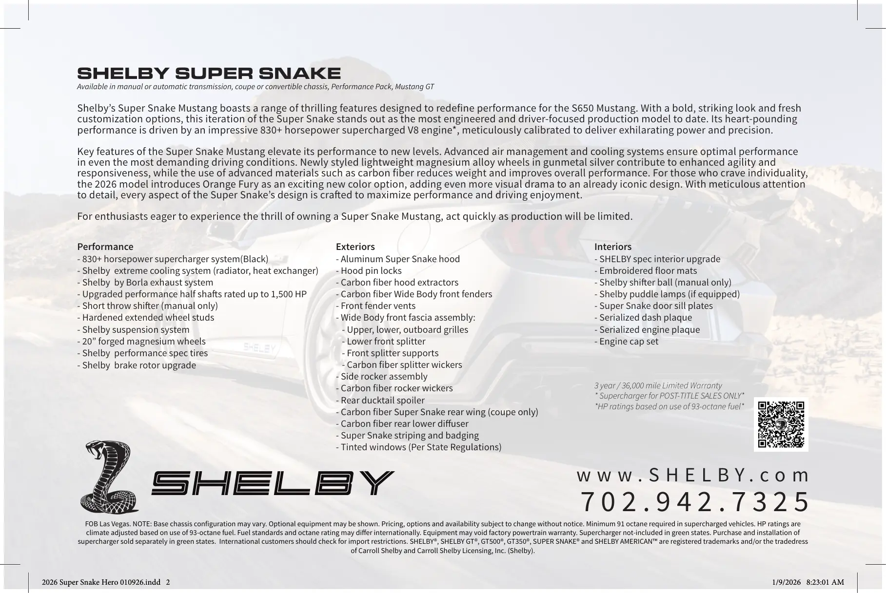 2026 Shelby Super Snake Herocard 2