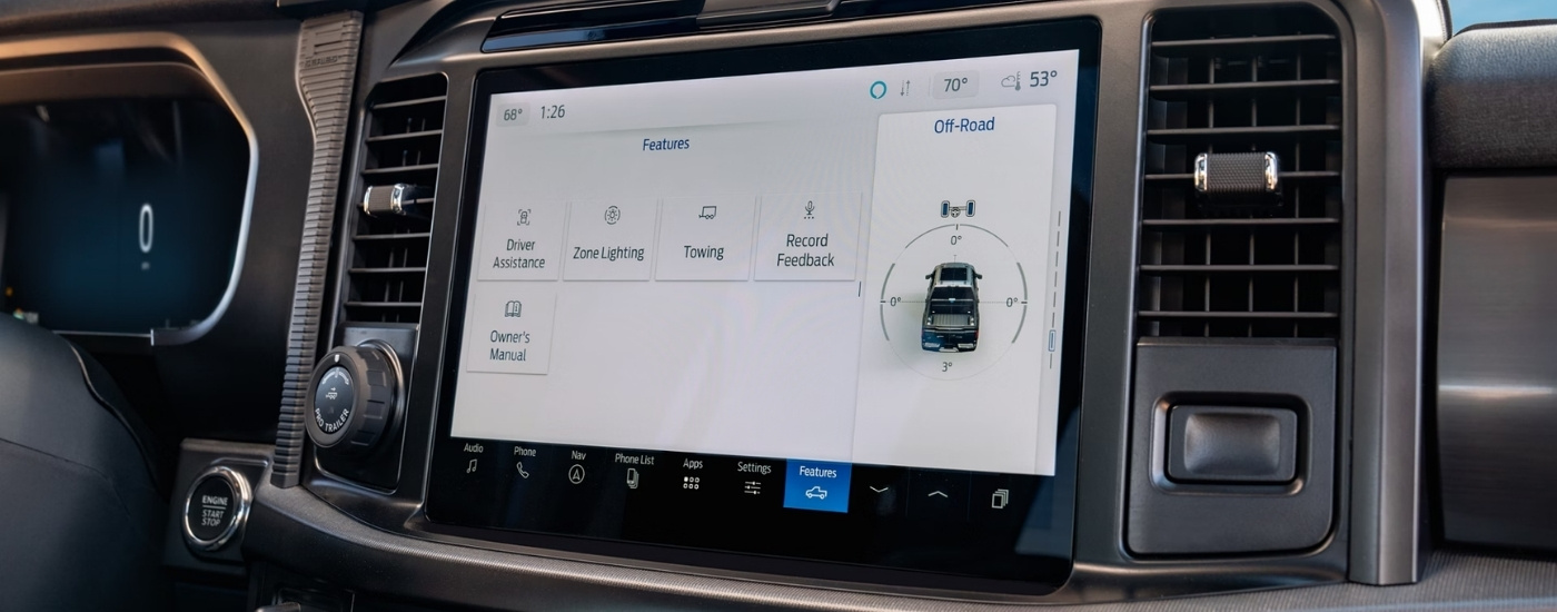 Infotainment screen in 2026 Ford F-150