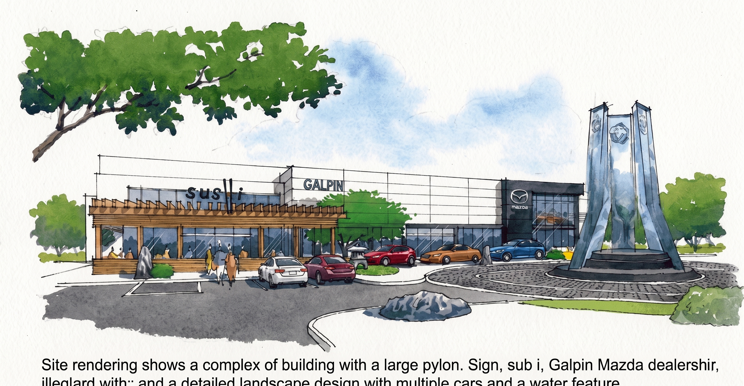 Galpin Mazda Building Artist Render