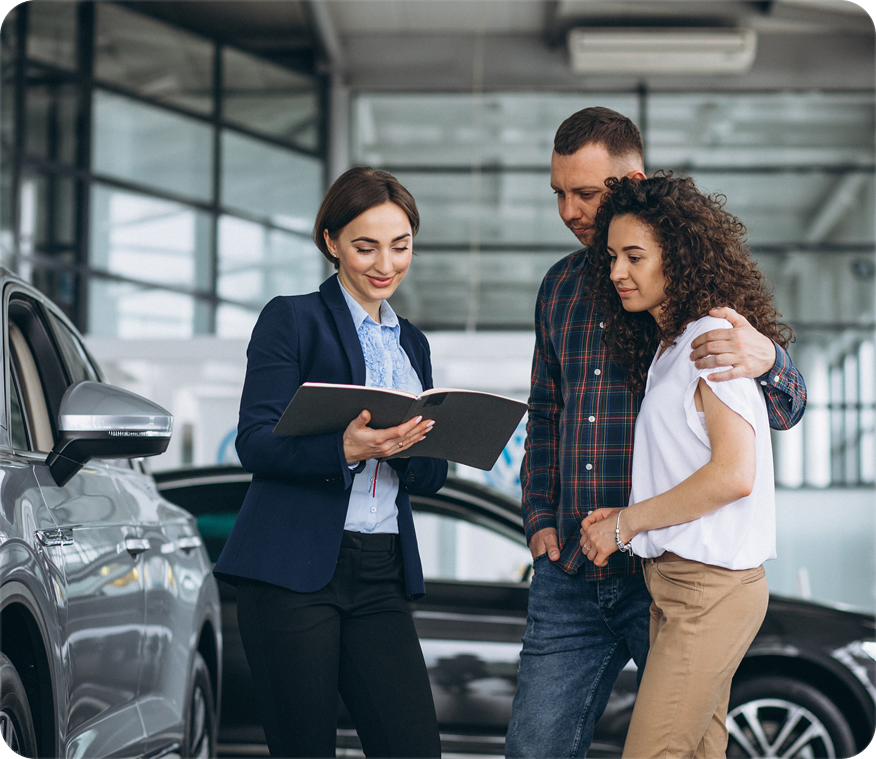 Couple In Dealership