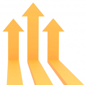 Three Arrows Growing Upwards