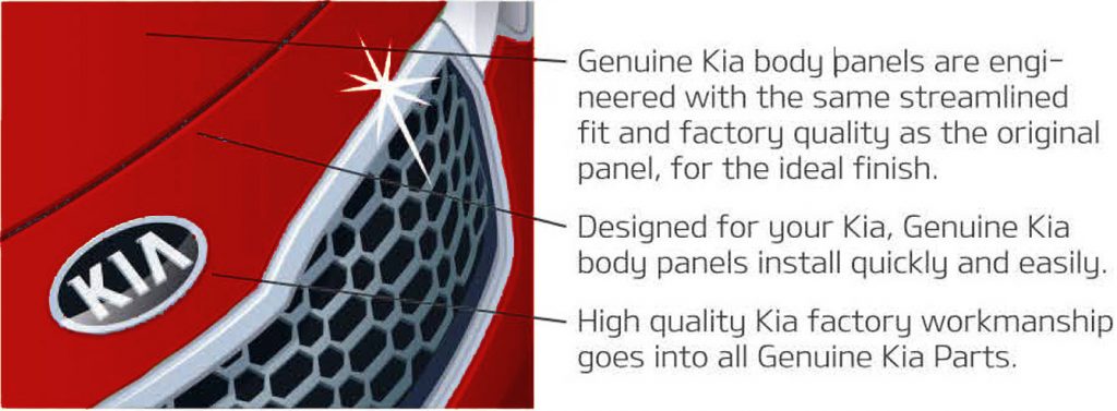 genuine kia body panels