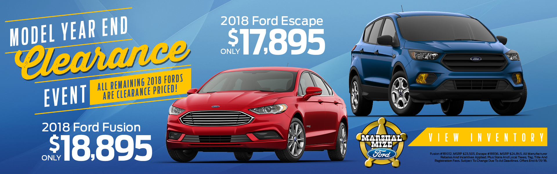 Ford Fusion & Ford Escape