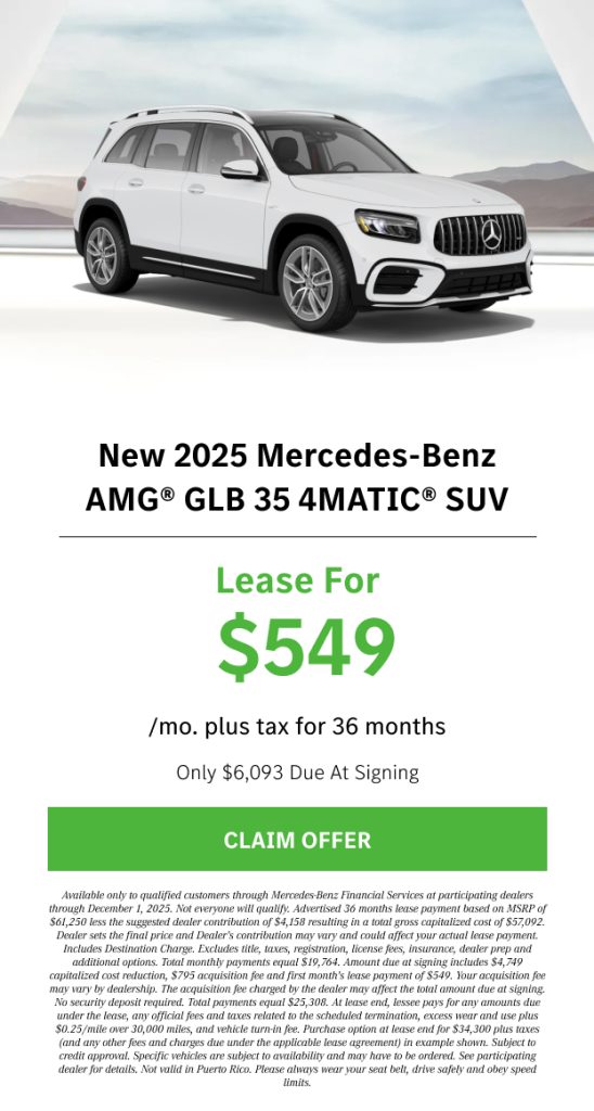 Amg® Glb 35 4matic® Suv Offer 15