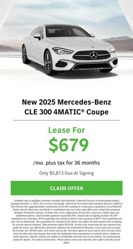 Cle 300 4matic® Coupe Offer 11